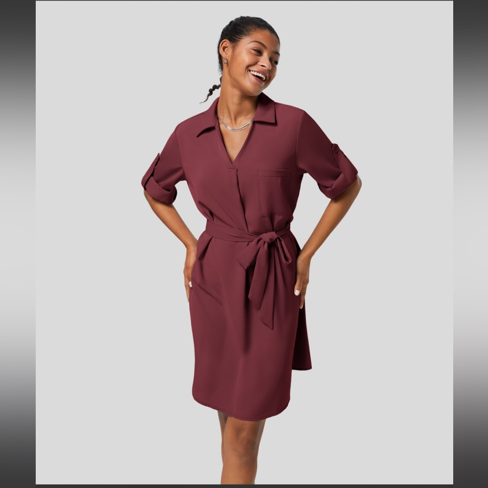 Halara Belted Work Dress
